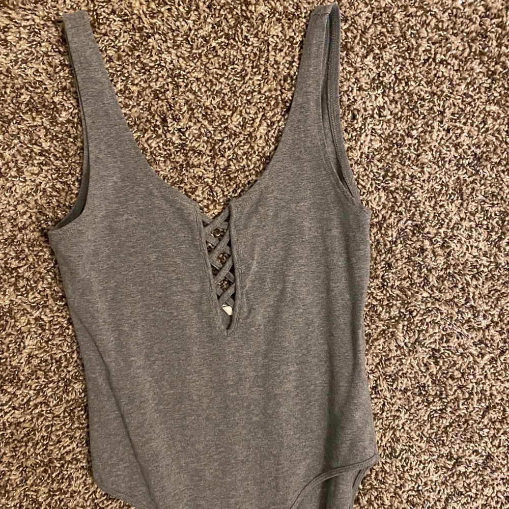 Forever 21 Gray bodysuit